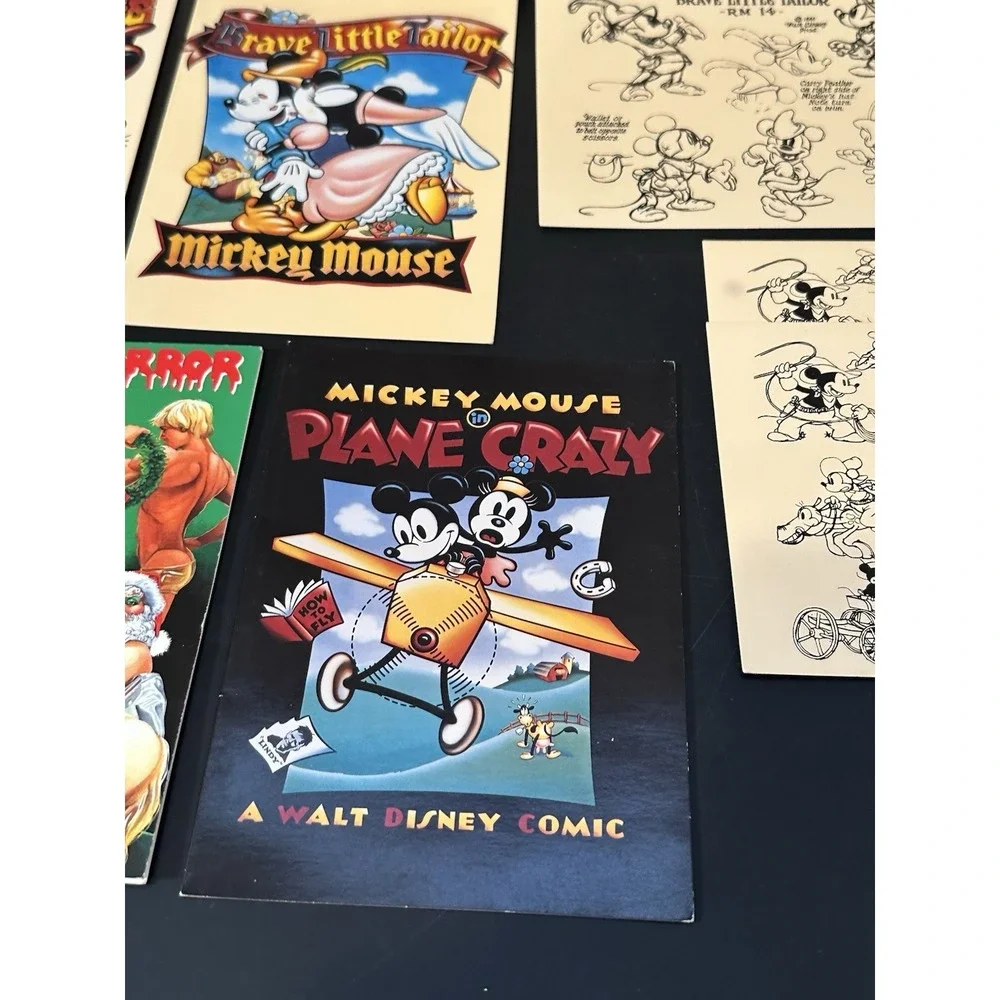 Mickey Mouse/rocky Horror Xmas Show Blank Note Cards Lot‎